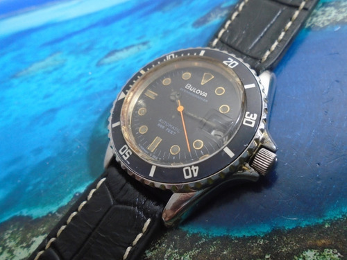 Bulova Oceanographer Automatic Diver Black Dial 666 Feet