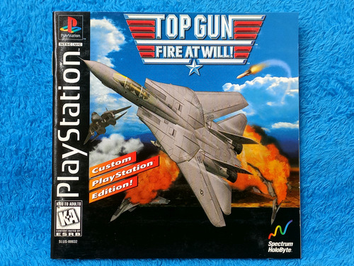 Top Gun: Fire At Will | Con Manual Y Registro | Para Ps1 (Usado)