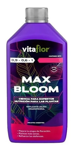 Vitaflor Max Bloom 500ml - Terrafertil - Fertilizante - Rg
