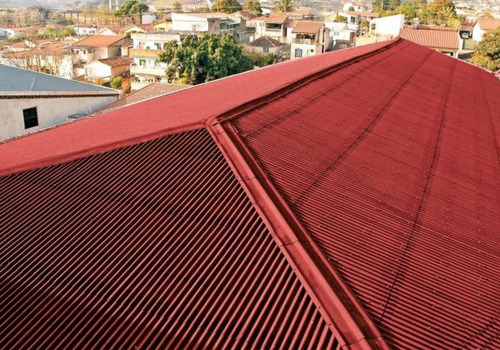 Imagen 3 de 3 de Chapa Clasica Onduline Rojo
