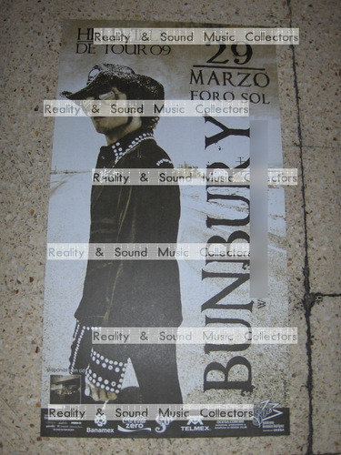 Bunbury Hellville De Tour Poster Oficial De Coleccion