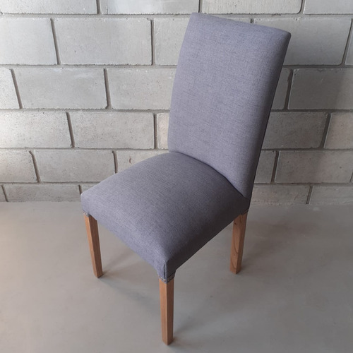 Imagen 3 de 10 de Silla Comedor Vestida Tela Antimancha Premium Sin Interes