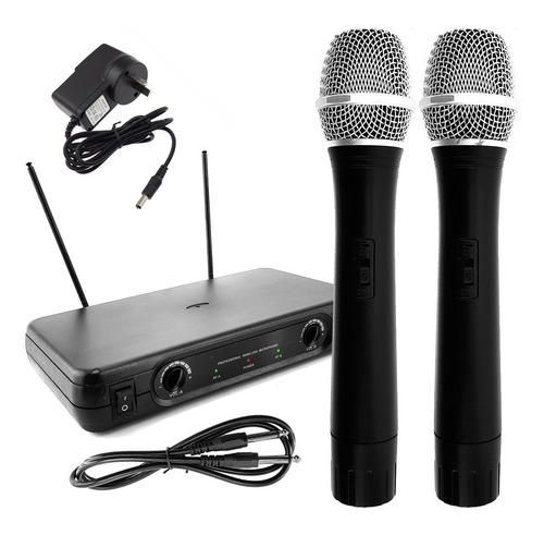 Imagen 7 de 8 de Par Microfonos Inalambricos Profesionales Vhf Gtia Oficial