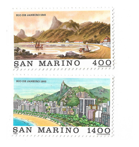 San Marino 1983 Ciudades Rio De Janeiro Serie Mint 1081/82 