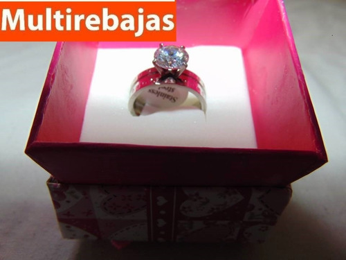 Imagen 4 de 5 de Anillo Compromiso Noviazgo Acero Quirurgico Italiano