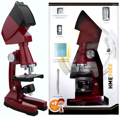 Microscopio Hokenn 900x Zoom Luz Accesorios Proyector Niños
