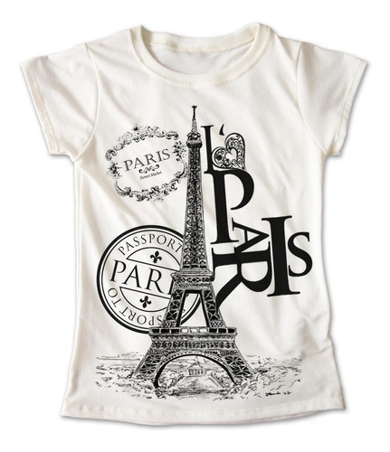 Blusa Paris Colores Playera Estampado Torre Eiffel 008