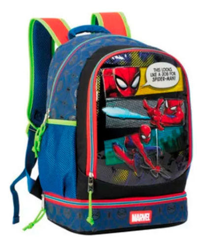 Mochila Morral Con Lonchera Spiderman Cómics