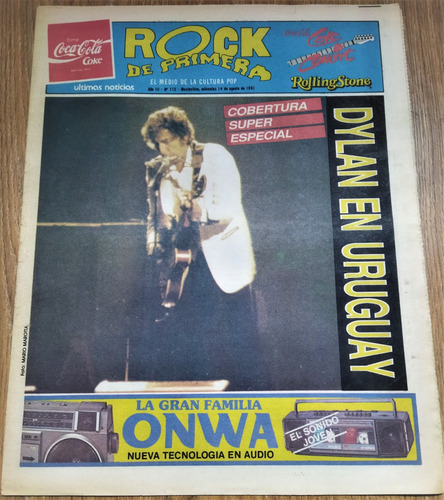 1991 Bob Dylan En Uruguay Cobertura Rock D Primera Con Fotos