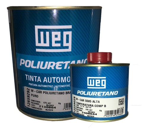 Blanco Automotriz Poliuretano 1litro Con Catalizador Weg