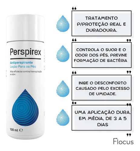 Perspirex Loção Pés Desodorante Roll-on Antitranspi
