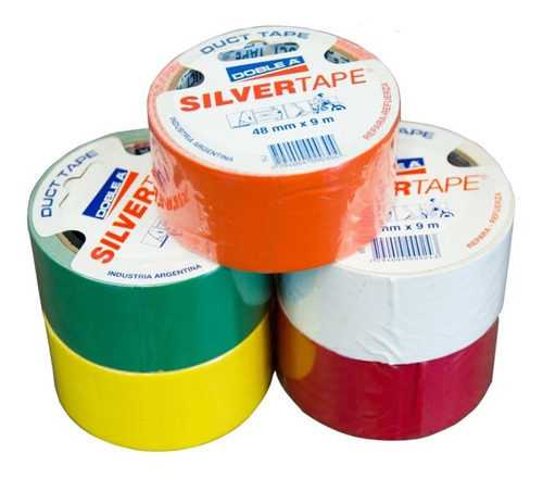 Imagen 7 de 7 de Cinta Duct Tape Doble A Negra Silvertape 48mm X 9 Metros