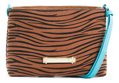 Bolsa Feminina Transversal Rafitthy 33.11301a_7 Tiger Malte Cor Marrom