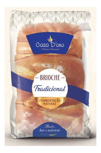 Pão De Brioche Tradicional Macio Casa Doro Gourmet 300g