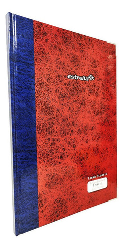 Libro Florete Estrella 96h Forma Francesa Diario 1 Pzs Color Rojo