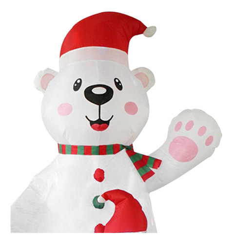 7ft Christmas Inflatable White Bear Penguin Lightweight