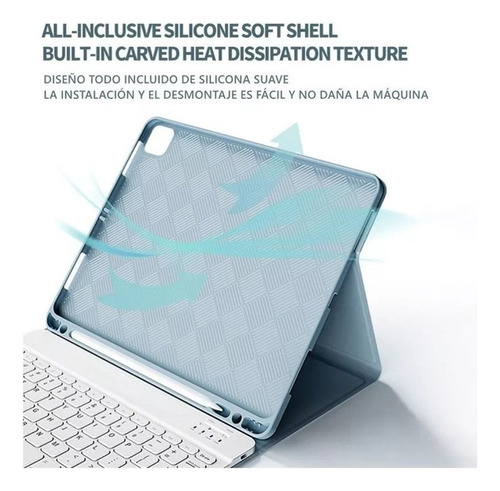 Funda Con Teclado For Samsung Galaxy Tab S8/s7 Y P610/p615