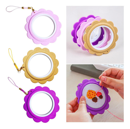 3 Mini Aros De Bordado Ligeros Para Acolchado, Manualidades,