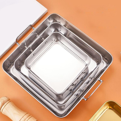 Bandeja De Aperitivos Para Celebraciones 21x21cm Plata