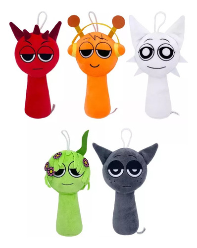 5 Pcs Nuevo Regalo De Juguete De Peluche Sprunki Rhythm Box