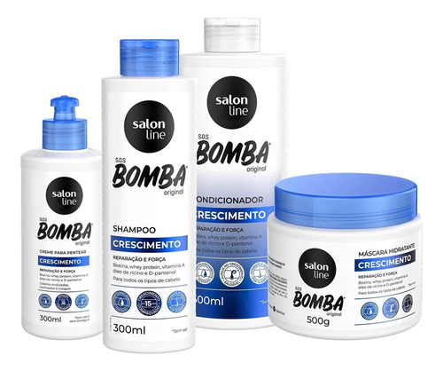  Kit Completo Sos Bomba Salon Line (4 Produtos)
