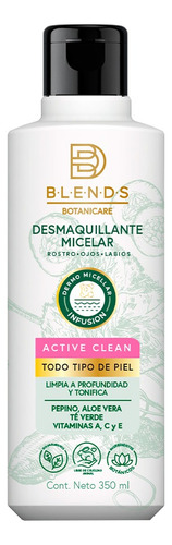 Desmaquillante Micelar Blends Botanicare Detox 350 Ml
