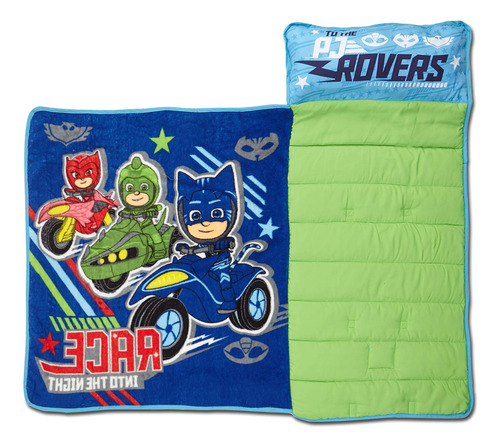 Pj Masks Race Into The Night Toddler Nap Mat, Navy Pjm207
