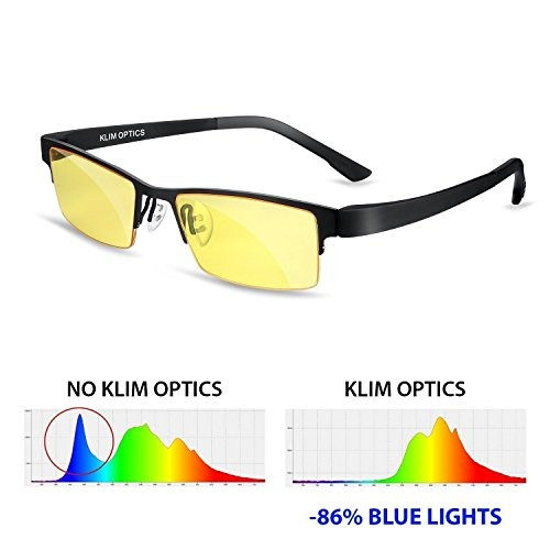 Klim Optics Blue Light Blocking Glasses Protección Alta Par