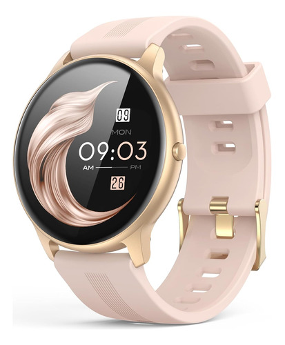 Smartwatch Deportivo Mujer 1.3 Pulgadas Ritmo Cardíaco Rosa