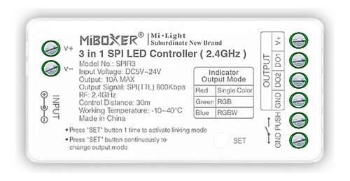 Controladora Wifi Rgbw Control Remoto Led 3 En 1 Unicolor + Rgb + Rgbw 5-24v 10a 2,4ghz Demasled