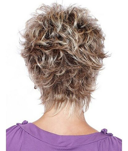 2025 Pelucas Cortas Marrones Sintéticas For Mujer Cabello