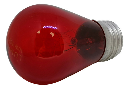 Foco Incandescente Lummi S1410 10w E27 Bulbo 10 Piezas Luz Rojo