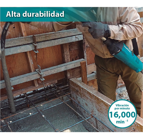 Imagen 4 de 5 de Vibrador Para Concreto Electrico Makita Vr1000x45 (4.5mts)