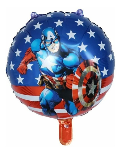 Globos Capitán América, Batman, Dragón Ball, Avengers, X 6.