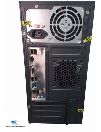 Imagem 4 de 8 de Desktop Completo Atx I3 4gb Ddr3 - Hd Ssd 120gb - Monitor 19