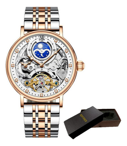 Reloj Mecánico Kinyued Luxury Tourbillon Para Hombre