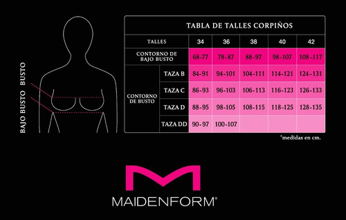 Imagen 4 de 4 de 0106md Corpiño Reductor Con Aro Maidenform