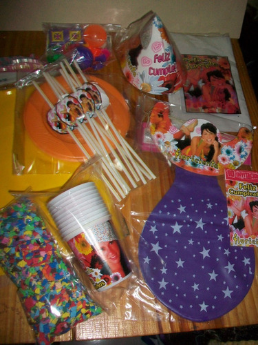 Floricienta Combo Cotillón Cumpleaños Linea De Colección