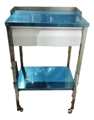 Mesa Pasteur Con Cajón Esmaltado.