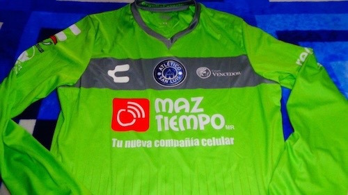 Club San Luis Jersey Match Worn Portero Pineda