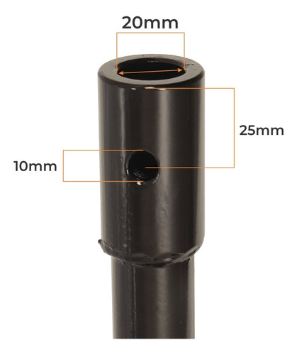 Broca 80 X 20cm Com Faca Videa Para Perfurador De Solo