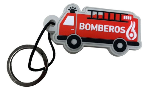 Llavero Pvc 2d Bomberos