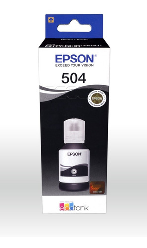 Botella De Tinta Negro 504 Epson Pigmentada 127ml *itech