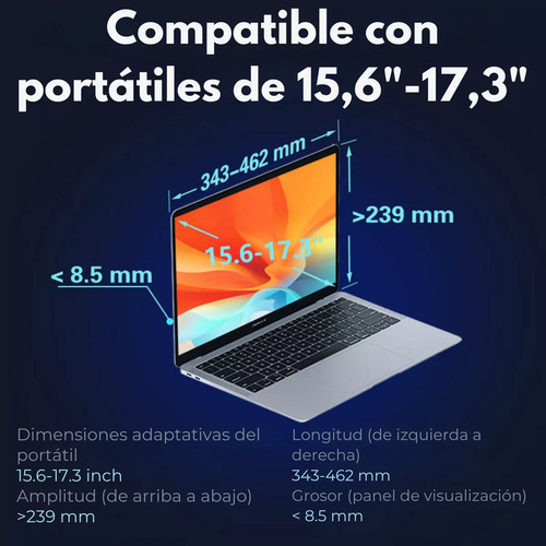 Mr. Gadgets Doble Monitor Portatil Para Laptop 15.6 Pulgadas Modelo S9 Full Hd 1080p, Ips, Plug & Play, 178°, 72% Ntsc, Hdr, Compatible Con Windows, Mac Os, Linux