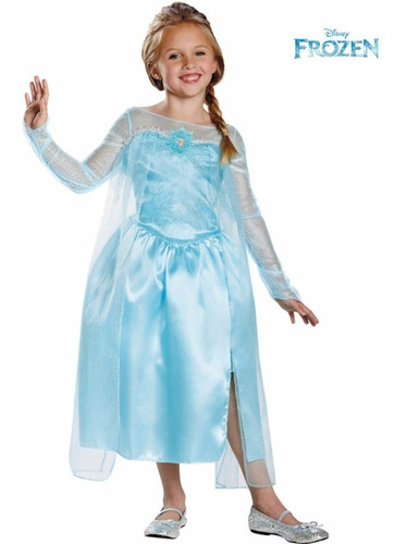 Disfraz Elsa Frozen Niña - Talla 3-4 Años (90-120 Cm Altura)