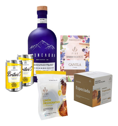 Kit Gin Tonic Aconcagua Gin Mixologia Botanica Infusiones