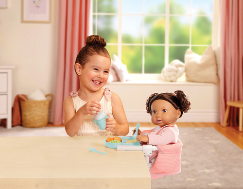Silla De Comer Con Clip Y Accesorios Muñeca Bebote Lullababy