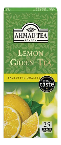 Te Ahmad Lemon Green Tea Caja X 25 Sobres Verde Y Limón
