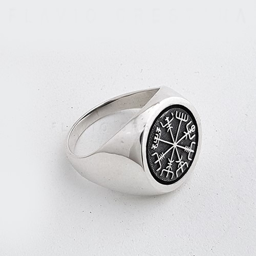 Anel Viking Vegvisir, Bussola Prata 925 Fp 11060221