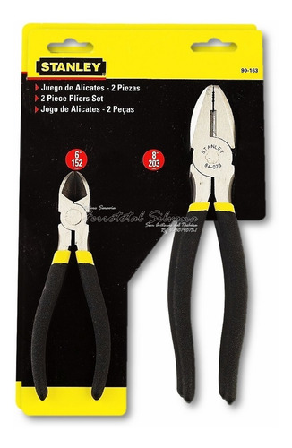 Juego De Alicate Y Llave Ajustable Stanley 90-164